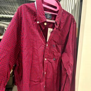 Abercrombie and fitch men plaid shirt